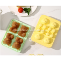 Silicone Bear shape 4 ice mold